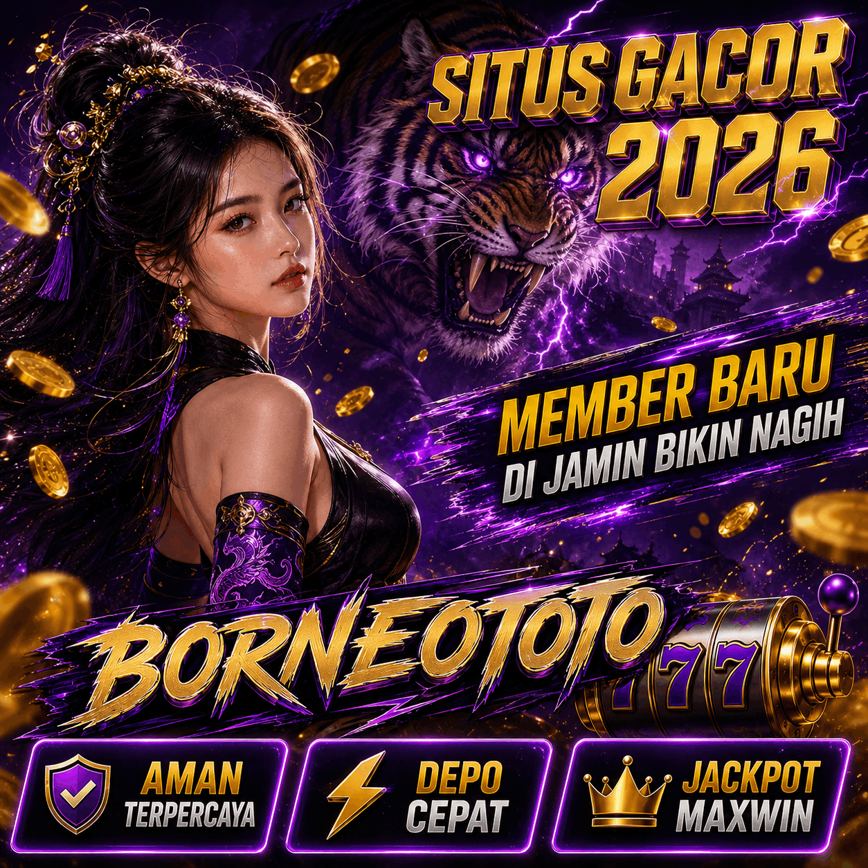 Thumbnail 1 of 3, Poster, BORNEOTOTO㊙️Platform Slot Resmi Dengan Peluang Maxwin Setiap Hari designed and sold by BORNEOTOTO.